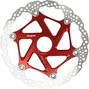 MTB Floating Centre-Lock Disc Brake Rotor - 203mm Center-Lock Red