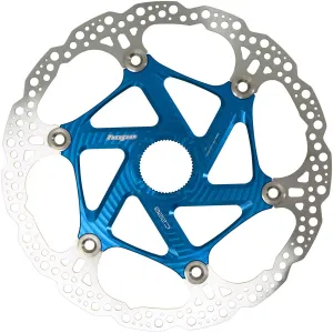 MTB Floating Centre-Lock Disc Brake Rotor - 220mm Center-Lock Blue