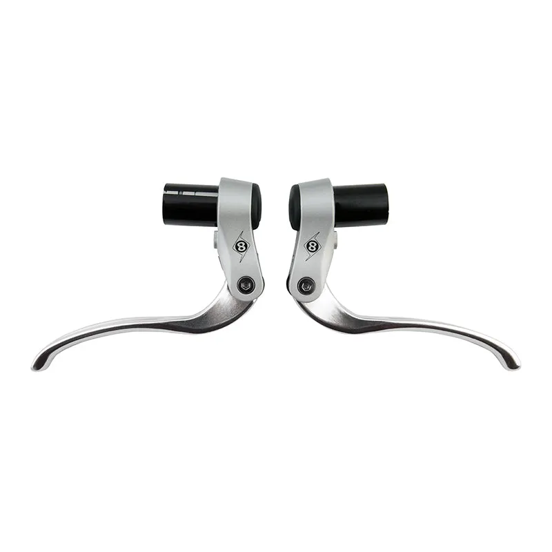 Multi-Sport Bar End Levers Silver Pair