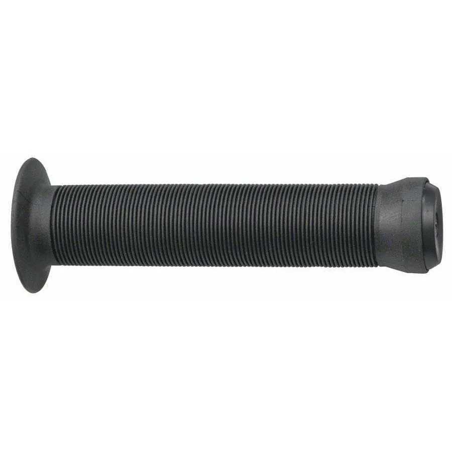 Mushroom Bike Handlebar Grips - Black, Flange