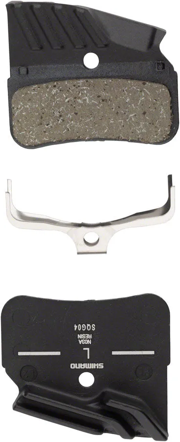 N03A-RF Disc Brake Pad Spring - Resin Compound Finned Alloy Back Plate One Pair