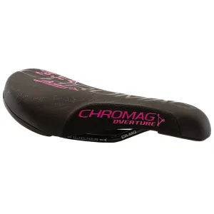 Overture Saddle CrMo Rails - Black/Pink