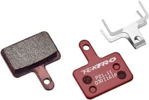 P21.11 Disc Brake Pads - Resin 5mm Thickness For Use With 2- Piston Caliper Red