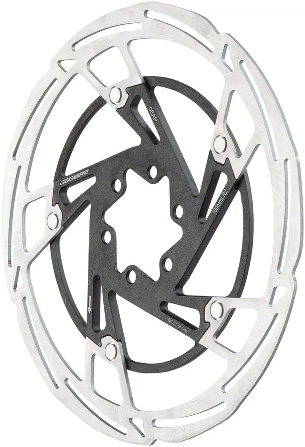 Pro LR2 Disc Brake Rotor - 180mm 6-Bolt Silver/Black