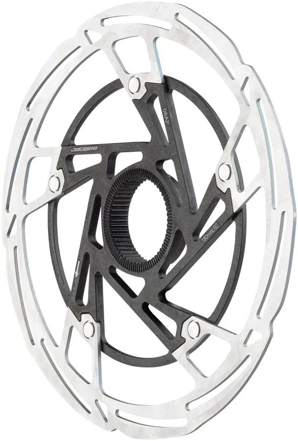 Pro LR2 Disc Brake Rotor - 180mm Center Lock Silver/Black