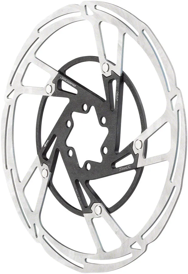 Pro LR2 Disc Brake Rotor - 203mm 6-Bolt Silver/Black
