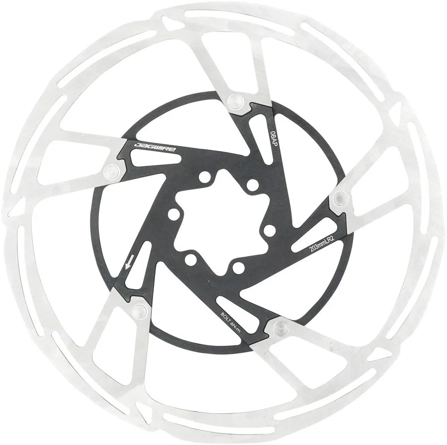 Pro LR2 Disc Brake Rotor - 203mm 6-Bolt Silver/Black