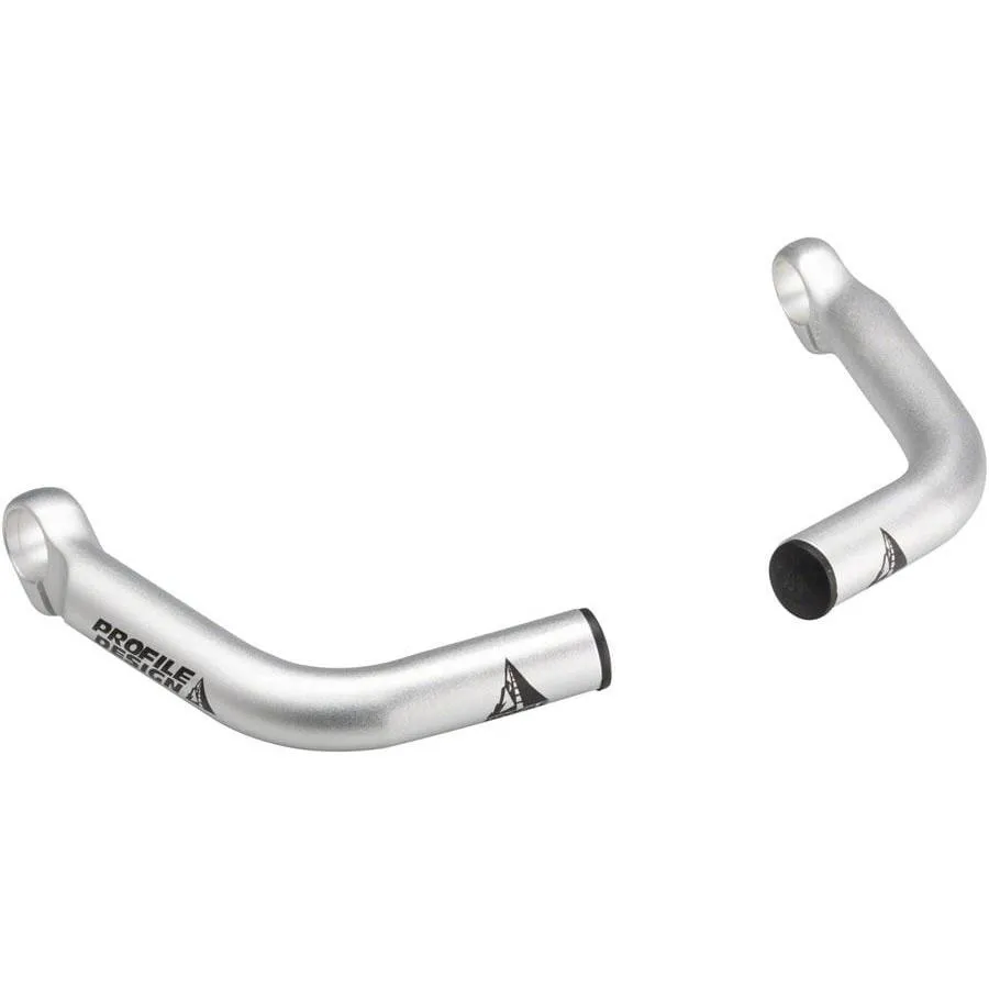Profile Design Boxer Bar Ends: Silver