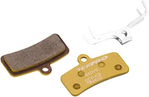 Q10YS Disc Brake Pads - Resin For Use With 4-Piston Caliper Yellow
