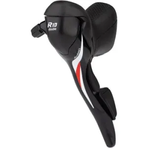 R10 Left Drop Bar Shift Lever - Double Shimano Compatible Black