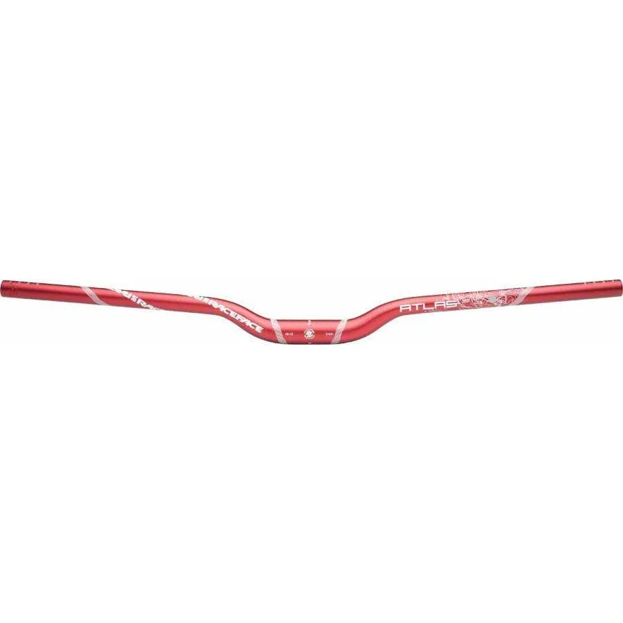 RaceFace Atlas Riser Handlebar 31.8 x 785mm 1-1/4" Rise Red