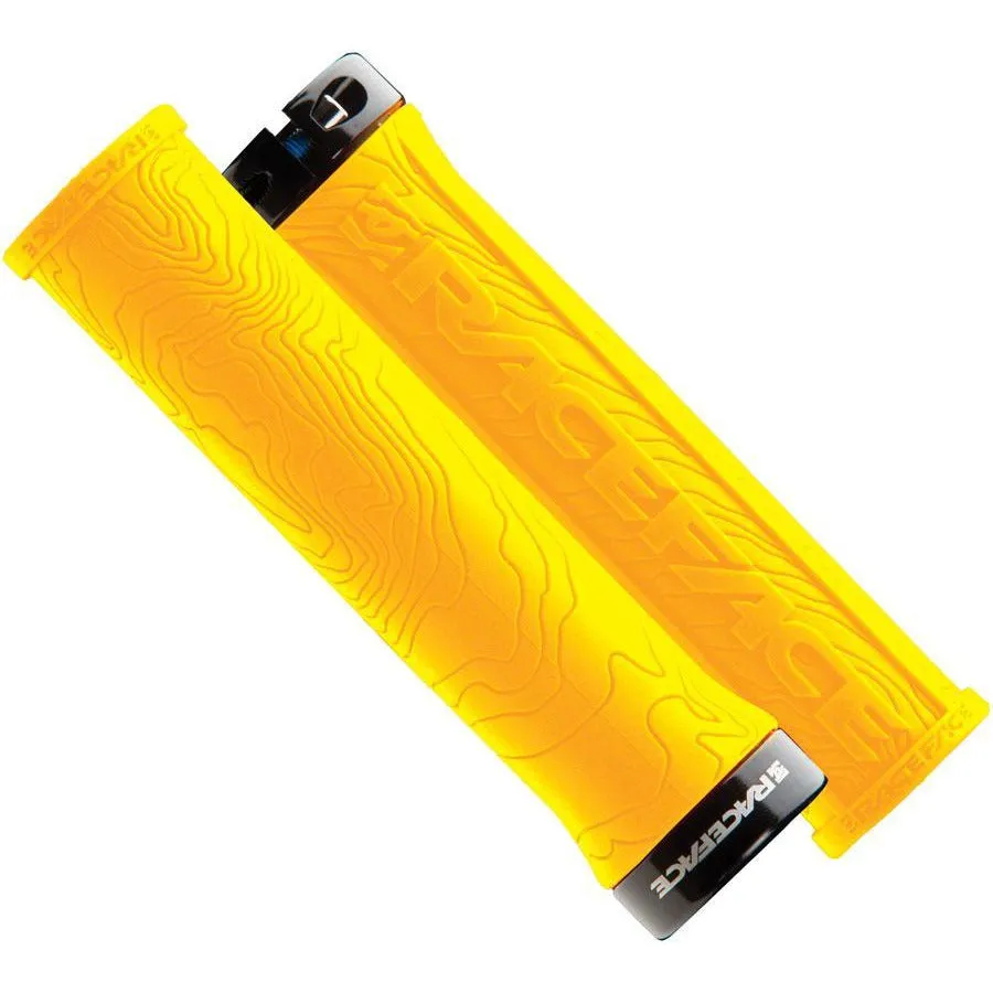 RaceFace Half Nelson Grips - Yellow Lock-On