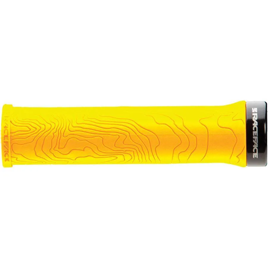 RaceFace Half Nelson Grips - Yellow Lock-On