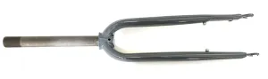 Raleigh 1 1/8" 26" Threaded Steel Bike Fork 100mm QR Disc Axle-Crown 410mm NEW