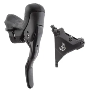Record Ergopower Hydraulic Brake/Shift Lever Disc Caliper - Left/Front 12-Speed 160mm Flat Mount Caliper BLK