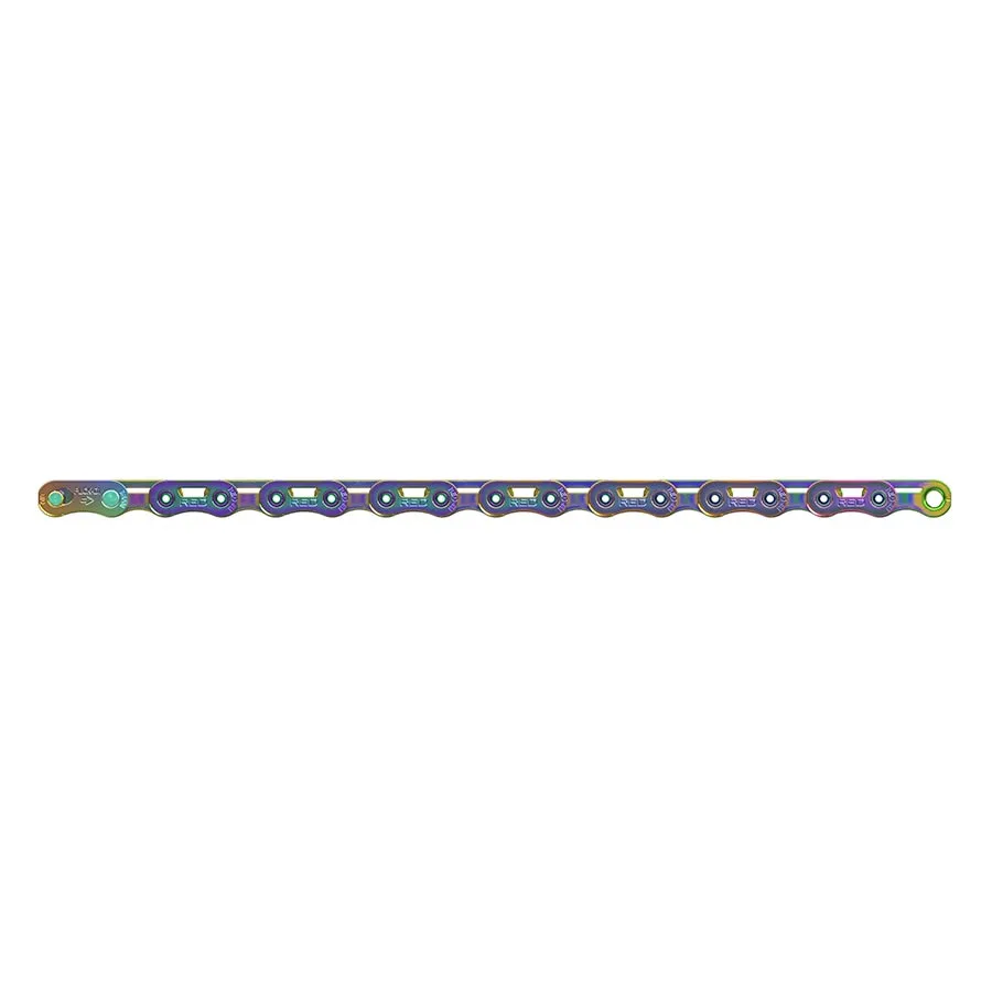 Red FlatTop E1 Chain Speed: 12 Links: 114 Multicolor