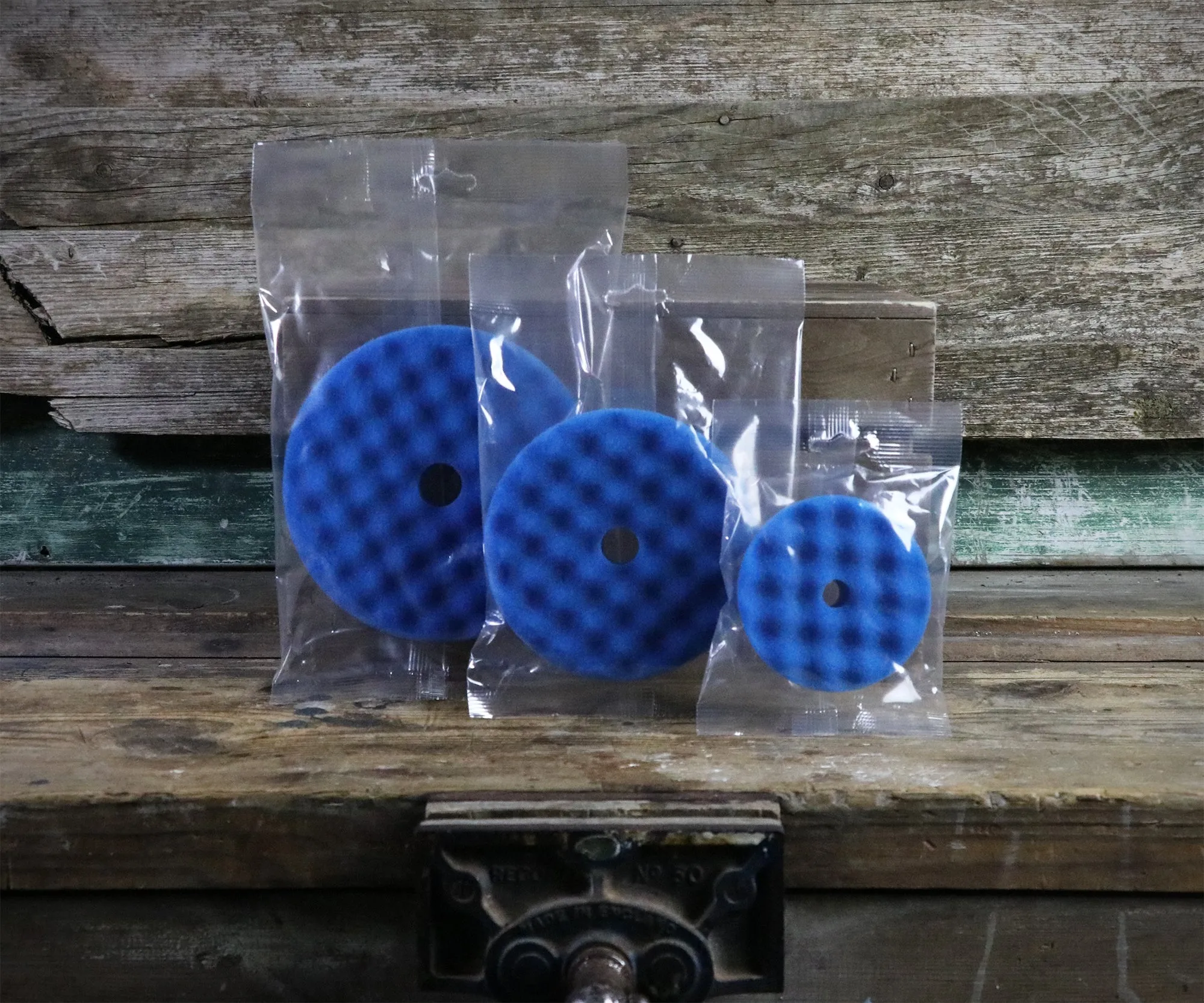 RUPES Blue Rotary Waffle Pad - Coarse