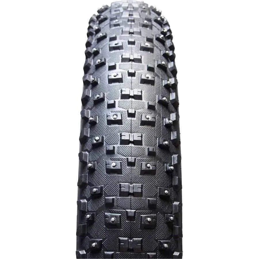 Snowshoe XL Studded Fat Bike Tire 26" x 4.8" 120tpi Folding Bead Silica Compound