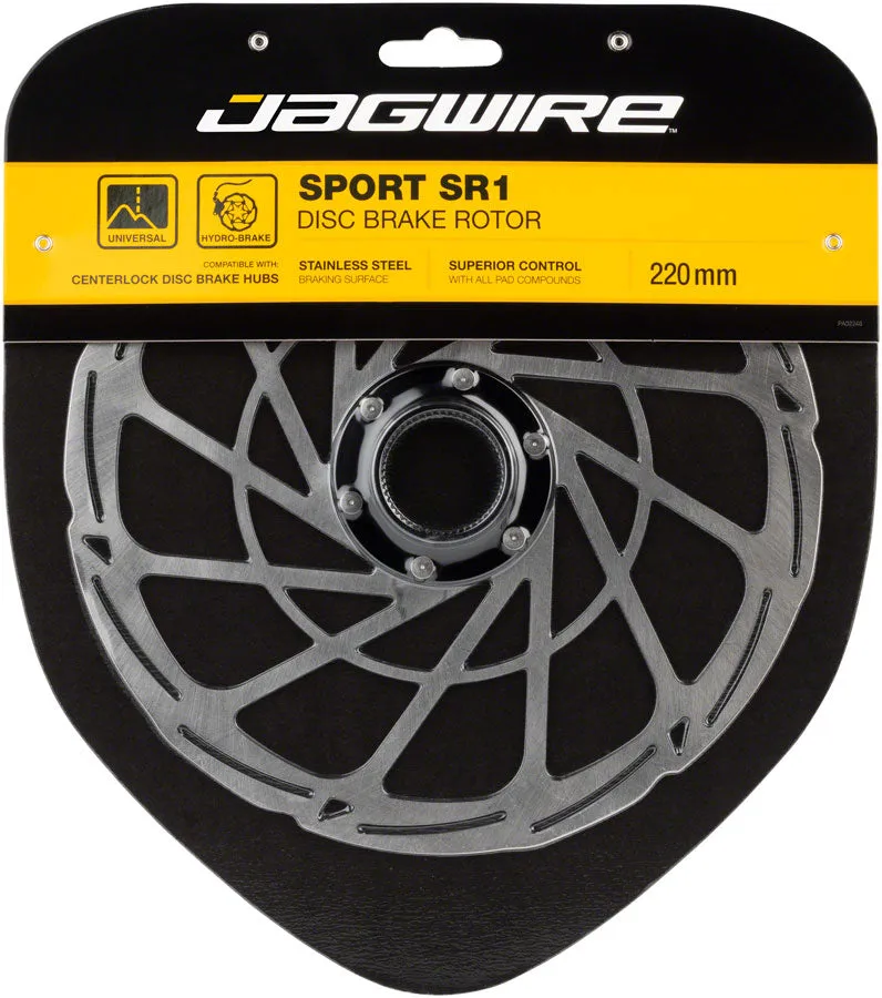 Sport SR1 Disc Brake Rotor - 220mm Center Lock Silver