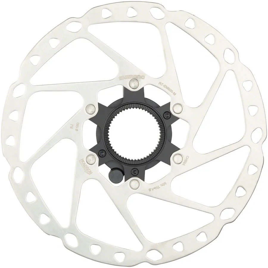 STEPS RT-EM600-M Disc Brake Rotor Integrated Speed Sensor Magnet - 180mm Center Lock For eBike Silver