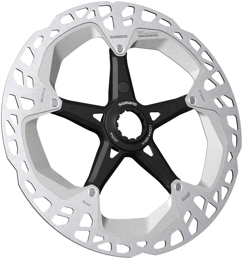 Steps RT-EM810 Disc Brake Rotor - 180mm Center Lock External Lockring Rear Only Magnet Bracket