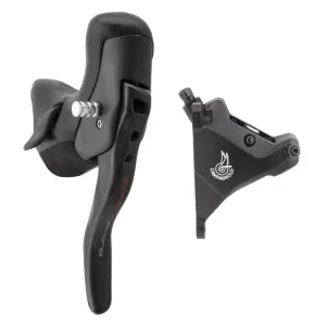 Super Record Ergopower EPS Hydraulic Brake/Shift Lever Disc Caliper - Left/Front 12-Speed 160mm Flat Mount Caliper BLK
