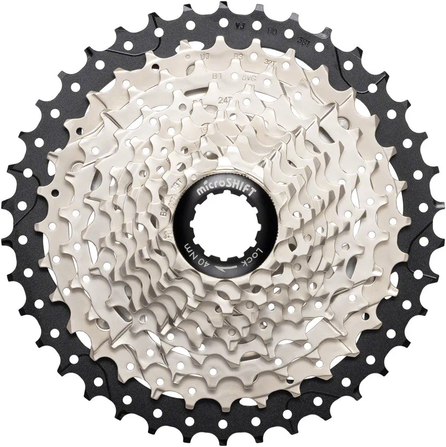 Sword Cassette - 10-Speed 11-38t Alloy Spider Satin Nickel