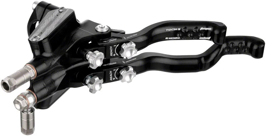 Tech 3 E4 Duo Disc Brake Lever - Left Hand Front Rear Hydraulic Post Mount BLK