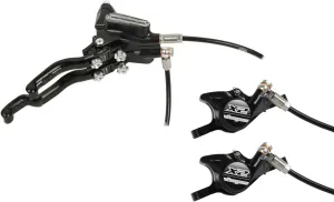 Tech 3 X2 Duo Disc Brake Lever - Right Hand Front Rear Hydraulic Post Mount BLK
