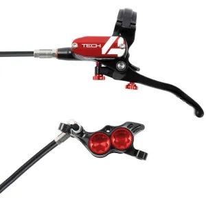 Tech 4 E4 Disc Brake and Lever Set - Front Hydraulic Post Mount Red