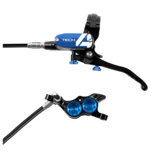 Tech 4 E4 Disc Brake and Lever Set - Rear Hydraulic Post Mount Blue