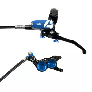 Tech 4 V4 Disc Brake and Lever Set - Front Hydraulic Post Mount Blue