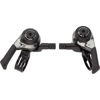 Thumb Shifter Set 10-Speed Mountain Double/Triple Shimano DynaSys Compatible BLK