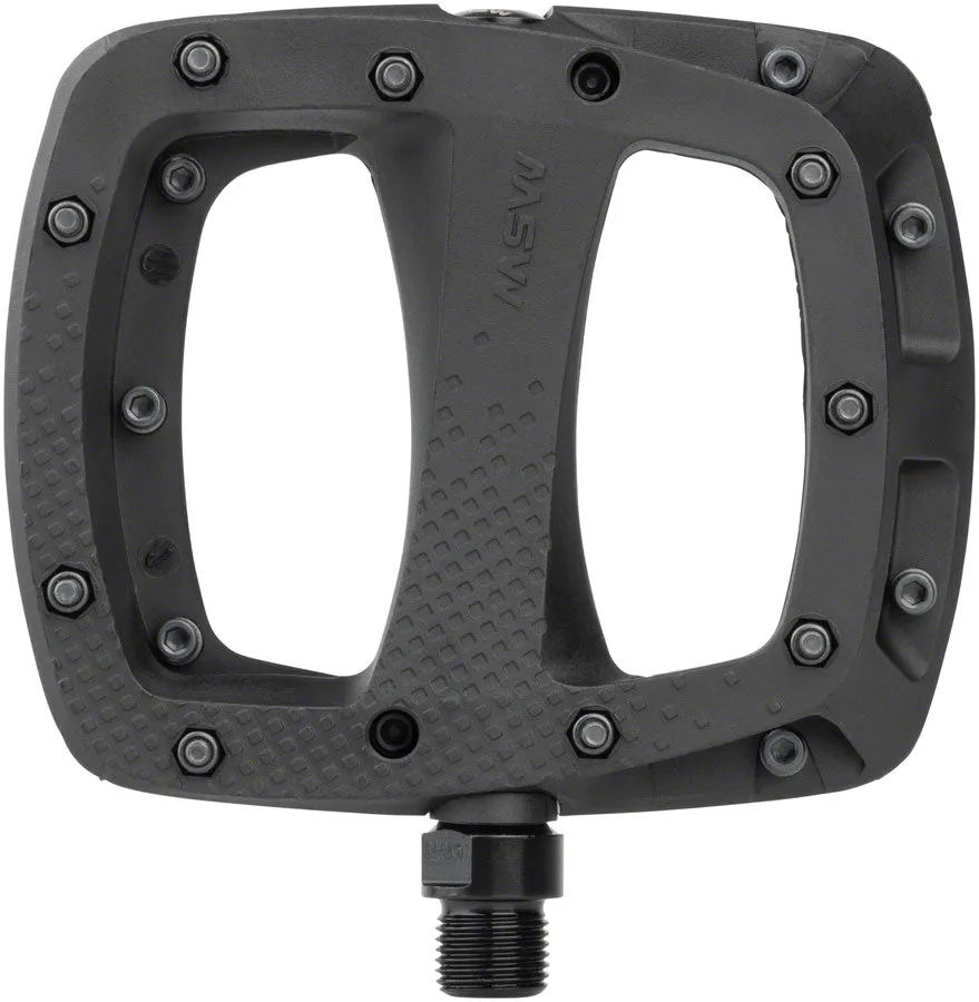 Thump Pedals with Replaceable Pins - Platform Composite 9/16" Black
