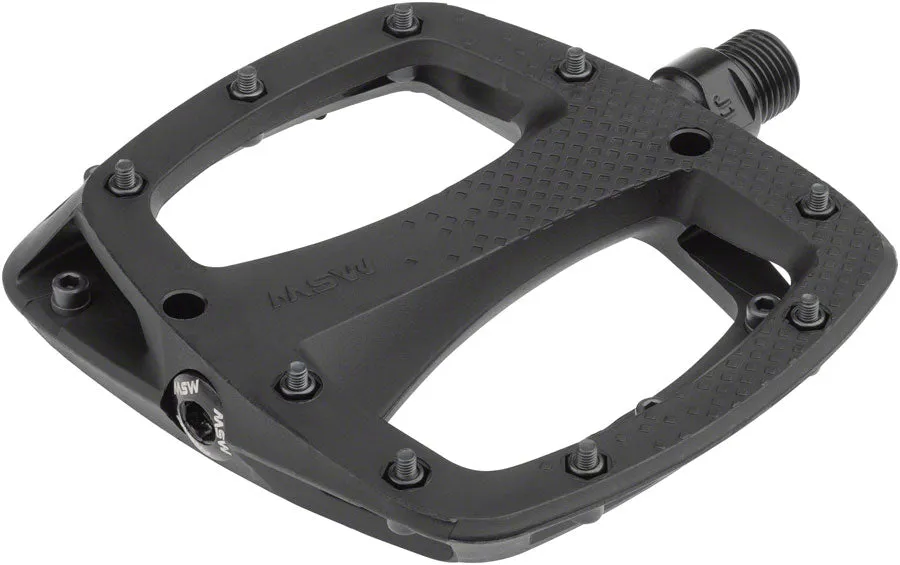 Thump Pedals with Replaceable Pins - Platform Composite 9/16" Black