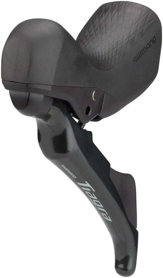 Tiagra ST-4720/BR-4770 Mechanical Shift/Hydraulic Brake Lever Caliper - Front Flat Mount Finned Resin Pads BLK
