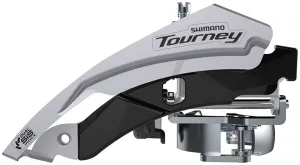 Tourney FD-TY601-L3 Front Derailleur - 6/7/8-Speed Triple Top Swing Dual Pull 31.8/34.9mm 63-66 Chainstay Angle 20t Cap.