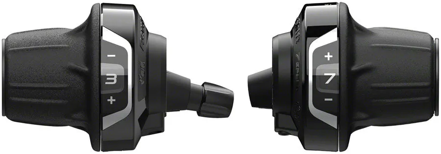 Tourney SL-RV400 Revoshift Twist Shifter Set - 3x7 Speed Optical Gear Display