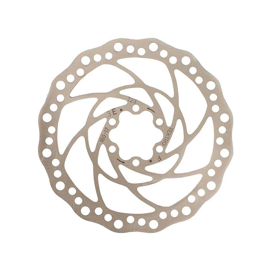 TR160-17 Disc Brake Rotor - 160mm 6-Bolt 2.3mm Thickness Silver