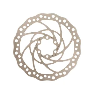 TR160-17 Disc Brake Rotor - 160mm 6-Bolt 2.3mm Thickness Silver