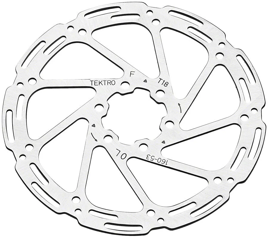 TR203-53 Disc Rotor - 203mm 6-Bolt 1.8mm Thickness For 4-Piston Calipers Silver