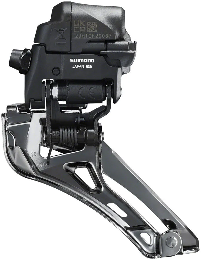 Ultegra FD-R8150 Di2 Front Derailleur - 2x12-Speed Braze-on Down Swing For 50-54t Max BLK/Silver