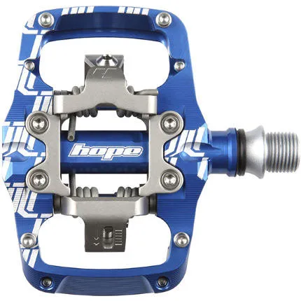 Union TC Pedals - Dual Sided Clipless with Platform 9/16" Blue