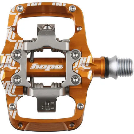 Union TC Pedals - Dual Sided Clipless with Platform 9/16" Orange