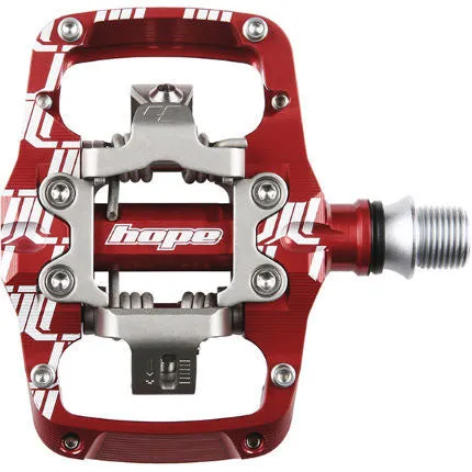 Union TC Pedals - Dual Sided Clipless with Platform 9/16" Red