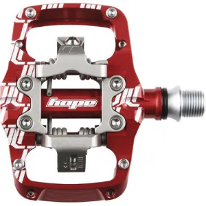 Union TC Pedals - Dual Sided Clipless with Platform 9/16" Red