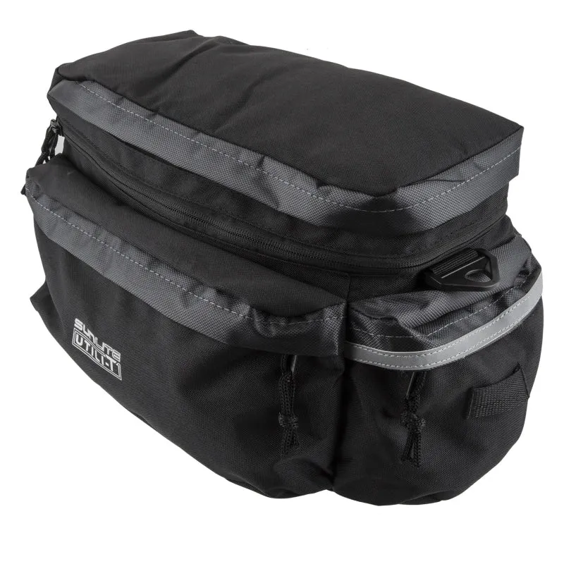 Utili-T Rackbag II Expandable Velcro Straps 14.5x9.5x8` 1196 c.i. Black/Grey