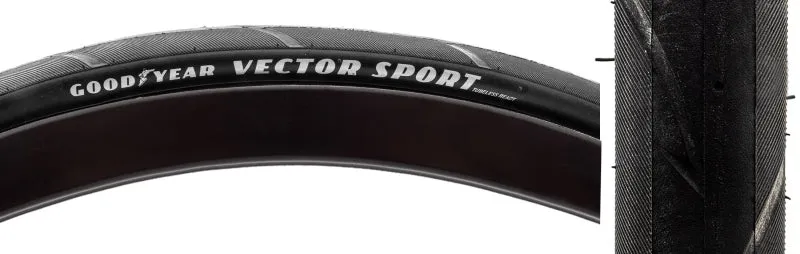 Vector Sport Tubeless Ready Tire 700 x 30c Black