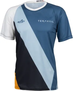 Waypoint Mens MTB Jersey - White Blue Lite Blue Black Gold X-Large