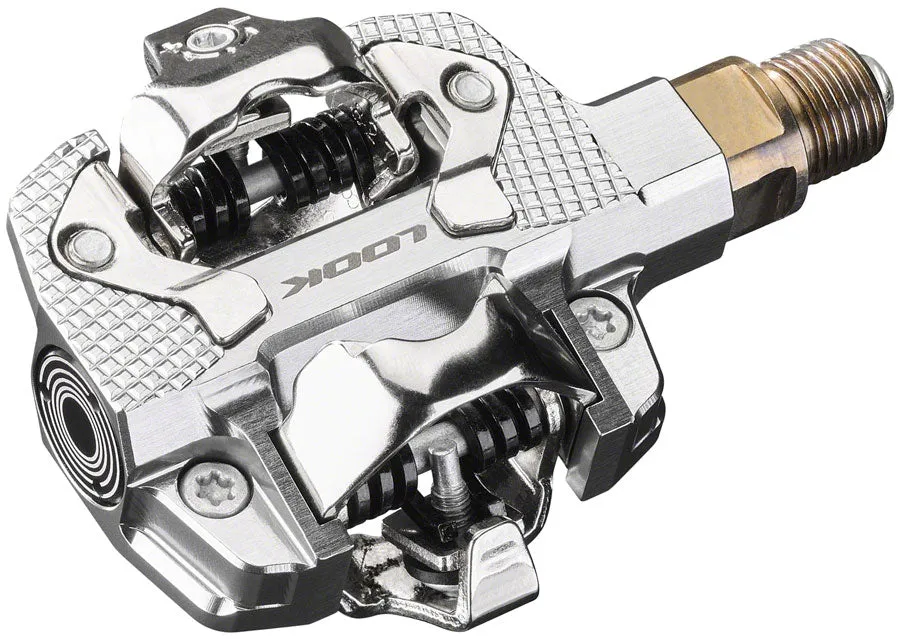 X-TRACK Dual Power Pedals - Dual Sided Clipless Chromoly  9/16" Silver